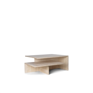Mesa de Centro Ferm Living Distinct Grande Duo de Travertino