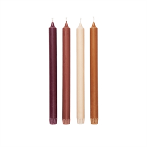 Velas Ferm Living Pure, 4 Unidades.