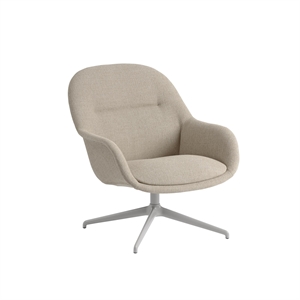 Sillón Muuto De Fibra Con Ericture Giratorio 240/ Gris