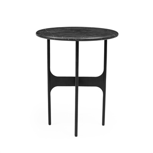 Wendelbo Mesa Auxiliar Floema Ø40 Negro Nero Marquina