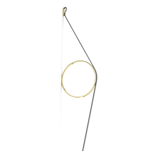 Flos Wire Ring Lámpara de Pared Gris/Amarillo