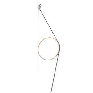 Flos Wire Ring Lámpara de Pared Gris/Rosa