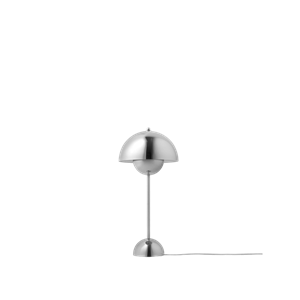 &Tradition Flowerpot VP3 Lámpara de Mesa Acero Pulido