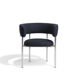 Møbel Copenhagen Font Silla de Comedor con Reposabrazos Vidar 0786/Estructura de Acero Pulido