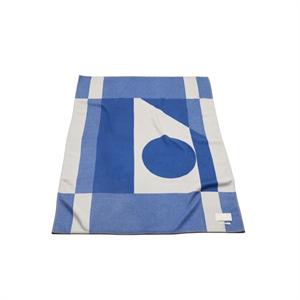 FORMARKIVET Alfombra Big Logo Beige Pálido/Azul Real