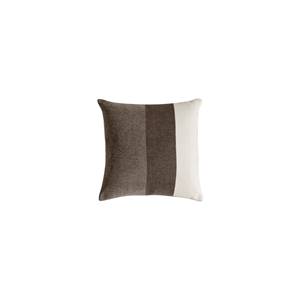 Cojín con Logotipo Grande FORMARKIVET 55x55 Beige pálido/Marrón Sombra