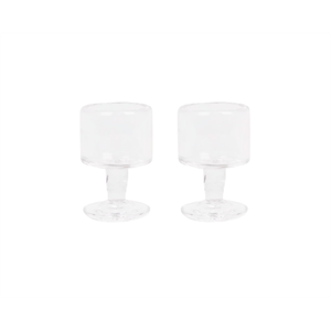 Frama 0405 Juego de 2 Copas de Tallo Pequeño de 65 Ml Transparente