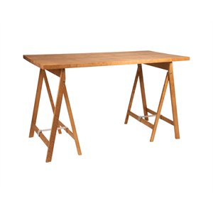 Mesa de Comedor Plegable Frama con Caballete Plano , Marrón Cálido