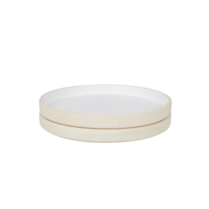 Juego de 2 Platos de Cerámica Frama Otto Pequeño Blanco