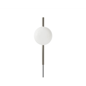 Lámpara de pared individual Frama Ovoid de acero inoxidable