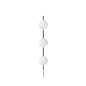 Lámpara de Pared Triple Ovoide Frama de Acero Inoxidable