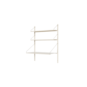 Estantería Frama para Escritorio de Biblioteca (108,4 x 80 Cm), Blanco Cálido