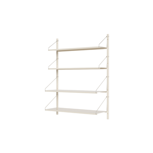Estantería Frama de Una Sola Sección, 108,4 x 80 cm , Blanco Cálido