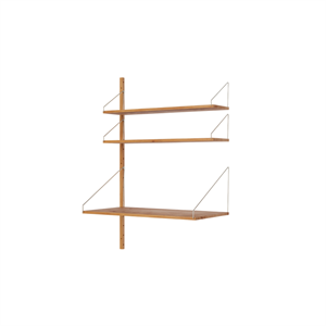 Estantería Adicional para Escritorio Frama Shelf Library, 114,8 x 80 Cm, Roble Natural