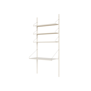 Estantería Frama para Biblioteca, Sección de Escritorio, 185,2 x 80 Cm, Blanco Cálido