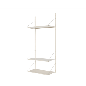Estantería Colgante Frama Shelf Library de 185,2 x 80 Cm, Blanco Cálido
