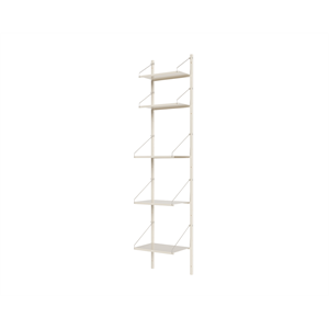 Estantería Frama Shelf Library de Una Sola Sección, 185,2 x 40 cm , Blanco Cálido