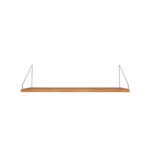 Estantería Frama para Biblioteca + Individual de 20 x 60 Cm, Roble Aceitado
