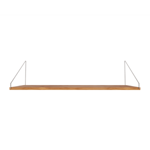 Estantería Frama para Biblioteca + Individual de 27 x 80 Cm, Roble Aceitado