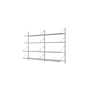 Estantería Frama Shelf Library de Doble Sección, 108,4 x 80, Acero Inoxidable