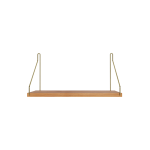 Estante Individual Frama 20x40 Roble Aceitado/ Latón