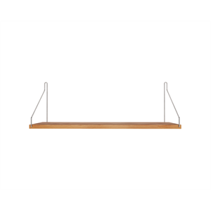 Estante Individual Frama 20x60 Roble aceitado/Acero Inoxidable