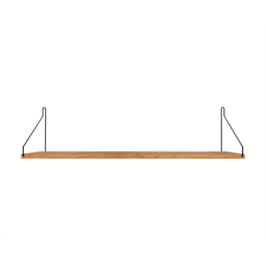 Estantería Individual Frama 20x80 Roble Natural/ Negro