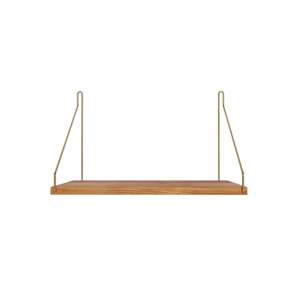 Estante Individual Frama 27x40 Roble Aceitado/ Latón