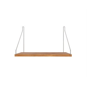 Estante Individual Frama 27x40 Roble aceitado/Acero Inoxidable