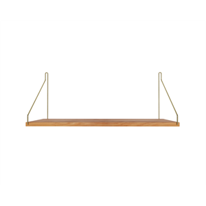 Estantería Individual Frama 27x60 Roble Natural/ Latón