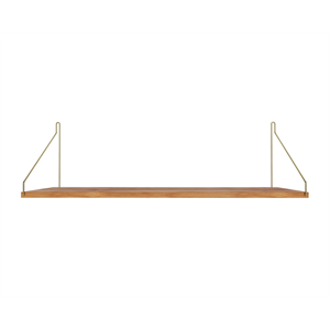 Estantería Individual Frama 27x80 Roble Natural/ Negro