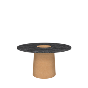 Mesa de Comedor Frama Sintra de Mármol Negro y Corcho