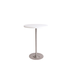 Mesa de Comedor Frama Table 57 Ø55 Blanco/Acero Inoxidable