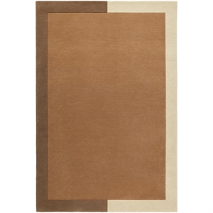 Alfombra con Marco Decotique 250x350 Canela/ Beige