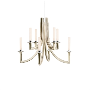 Lámpara de araña Kartell KHAN METAL color Champán pulido