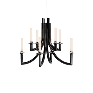Lámpara de Araña Kartell KHAN METAL en Negro Brillante