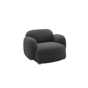 Northern Gem Sillón con Reposabrazos Brusvik Gris Oscuro