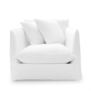 Gervasoni Ghost 01 Sillón Lino Bianco