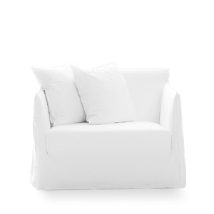 Gervasoni Ghost 09 Sillón Loveseat Lino Bianco