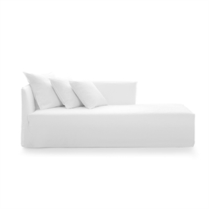 Chaise Lounge Gervasoni Ghost 20 L Lino Bianco