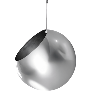 AYTM GLOBE Planta Colgante en Maceta Ø17 ​​Plata