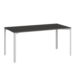 Mesa de Rejilla Halle 80x160 Negro/ Gris Claro