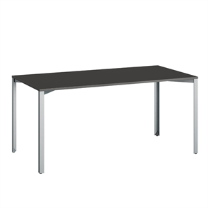 Mesa de Rejilla Halle 80x160 Negro/ Zinc Azul