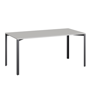 Mesa de Rejilla Halle 80x160 Gris Claro/ Negro