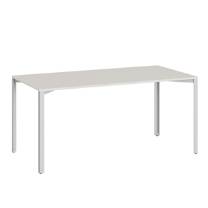 Mesa +Halle Grid 80x160 Algodón Blanco/ Gris Claro