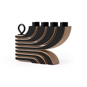 Candelabro de 4 Brazos Nordic Light de Design House Stockholm, Negro
