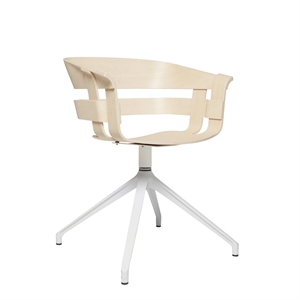 Design House Stockholm Wick Silla de Comedor Giratoria Fresno/ Blanco