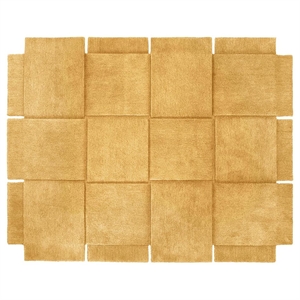 Alfombra de Cesta de Design House Stockholm, 185 x 240, Color Amarillo Ocre