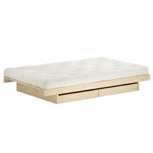 Estructura de Cama Karup Kanso con 2 Cajones 90x200 en Bruto