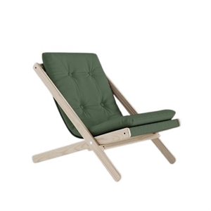 Sillón Karup Boogie M. Colchón 756 Verde oliva/Haya Cruda